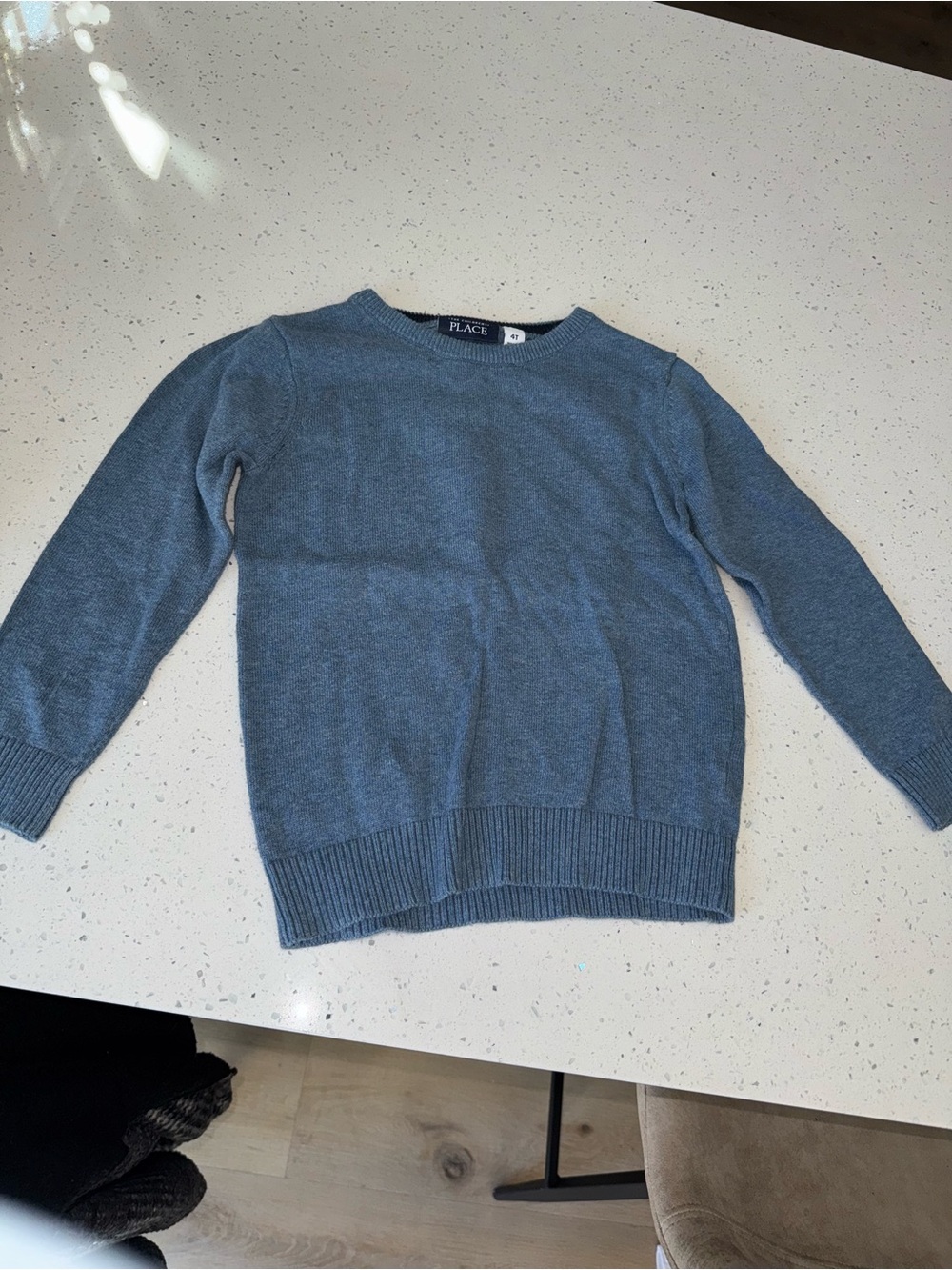 The Children's Place Boys' Blue Crewneck Sweater